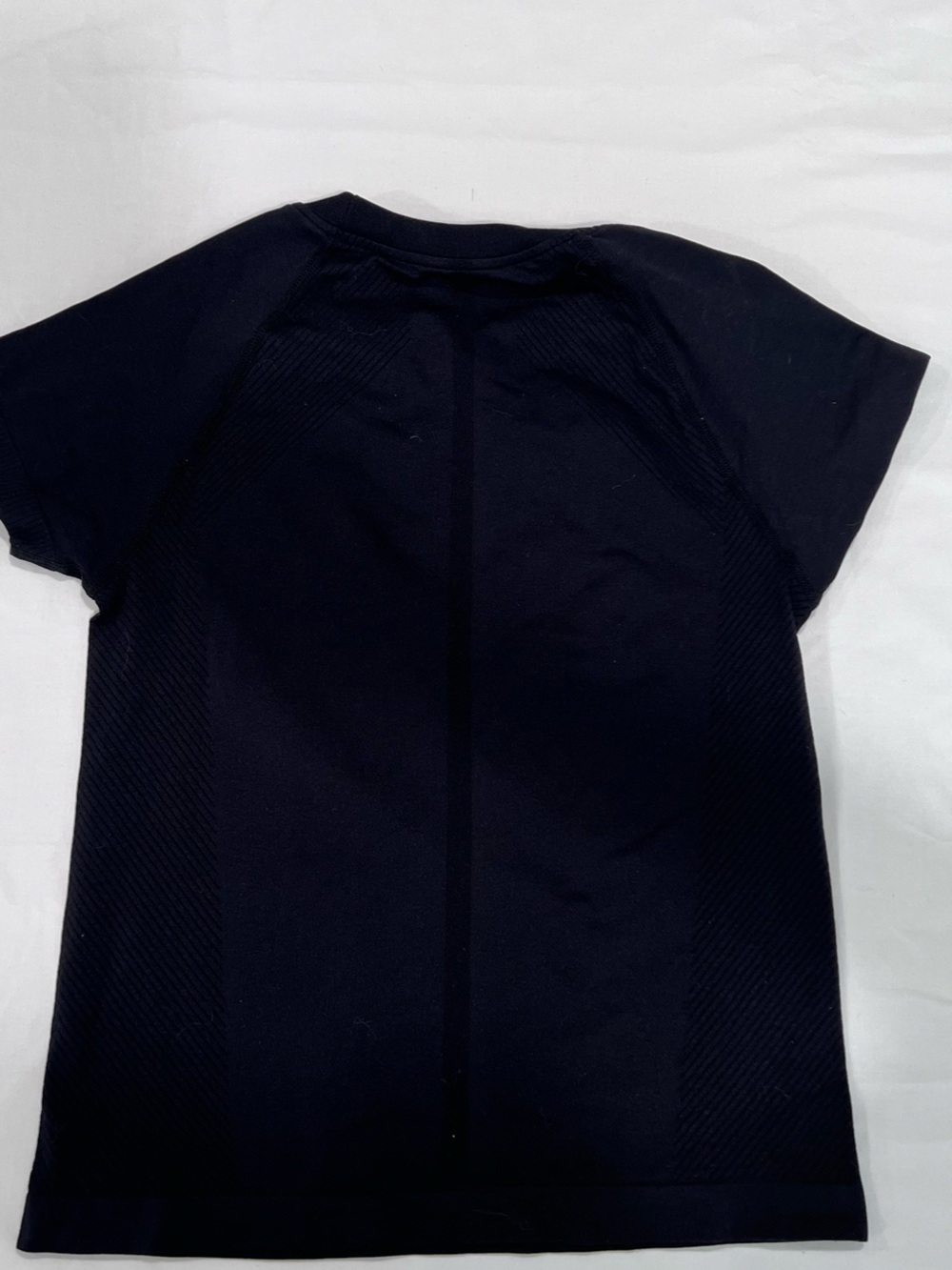 Black Ribbed Knit Topt - Picture 2 of 5